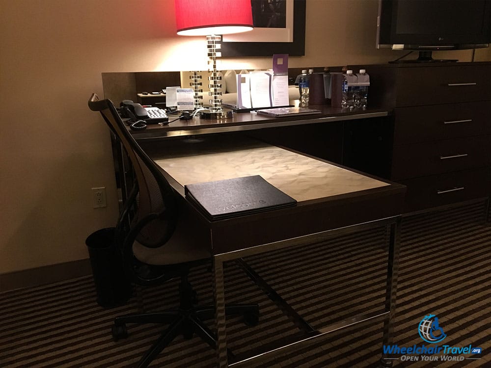 Desk with office chair