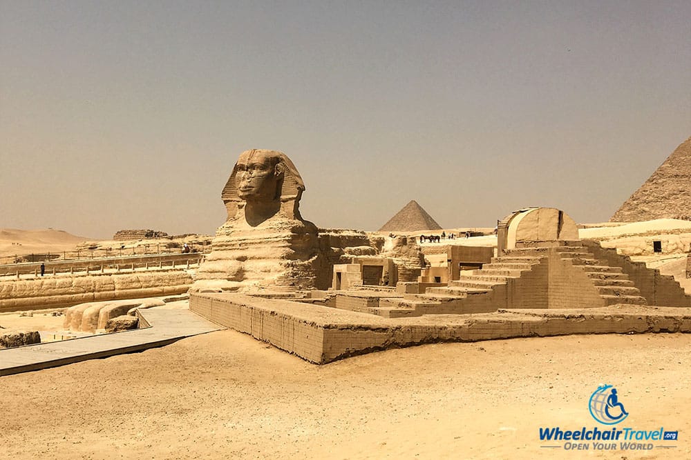 The Great Sphinx in Giza, Egypt.