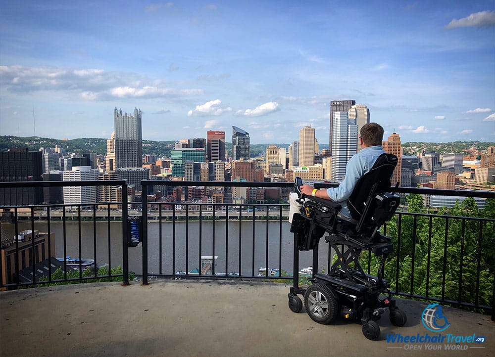 Taking in the view of the Pittsburgh skyline from Mount Washington.