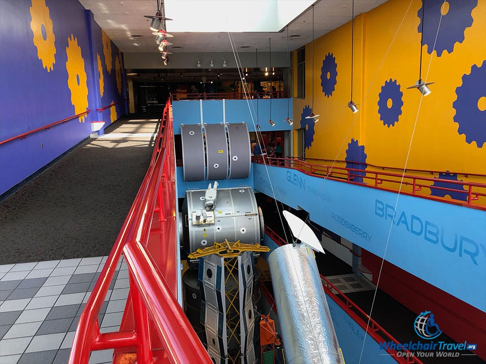 Accessible ramps at Science Center.