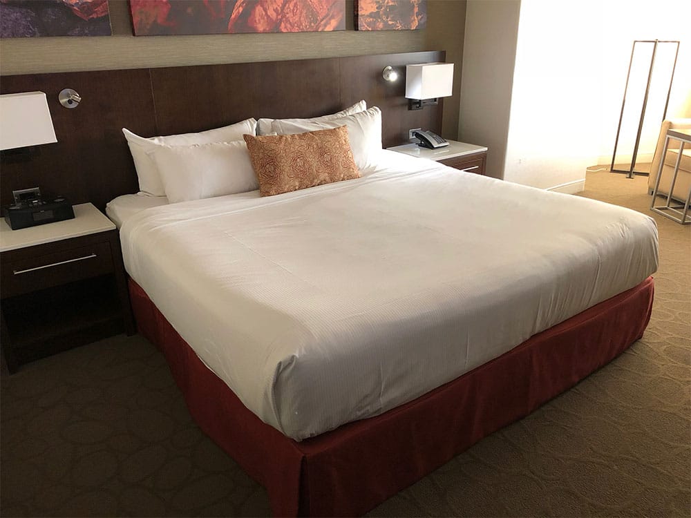 King size bed at Delta Hotels Quebec.