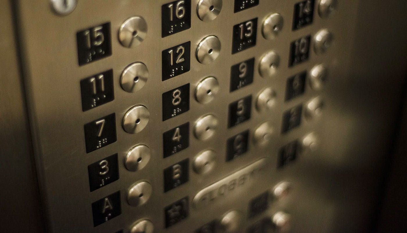ADA accessible hotel rooms on high floors.