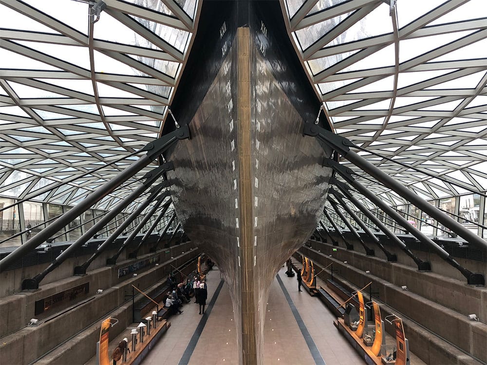Hull of the Cutty Sark.