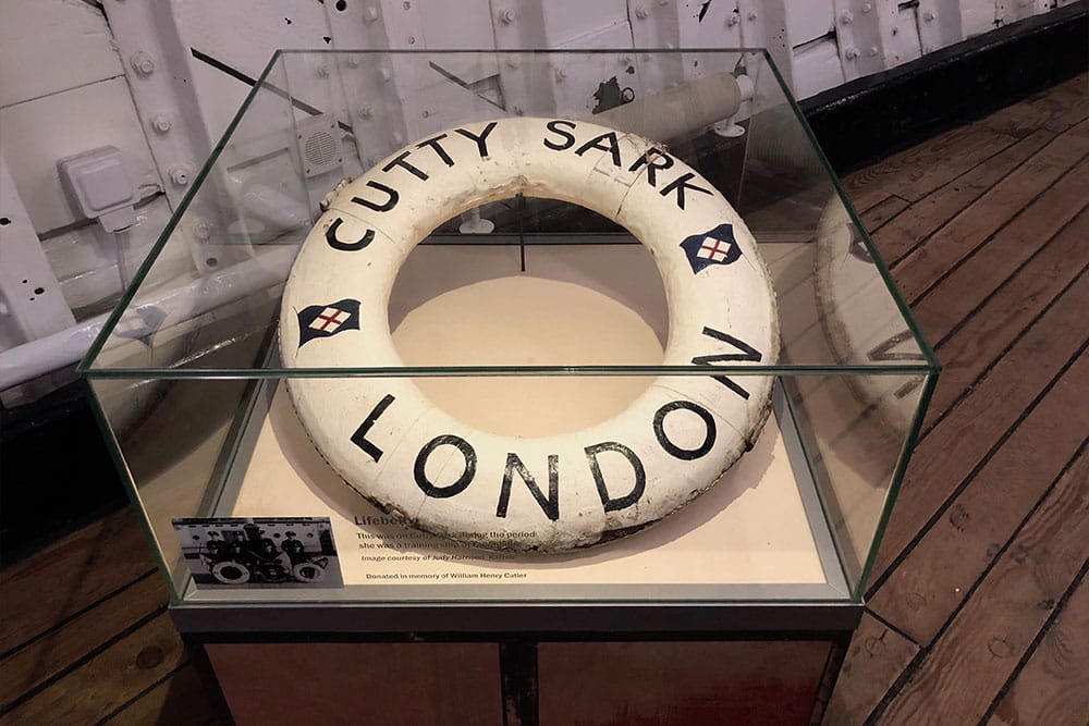 Ring buoy of the Cutty Sark.