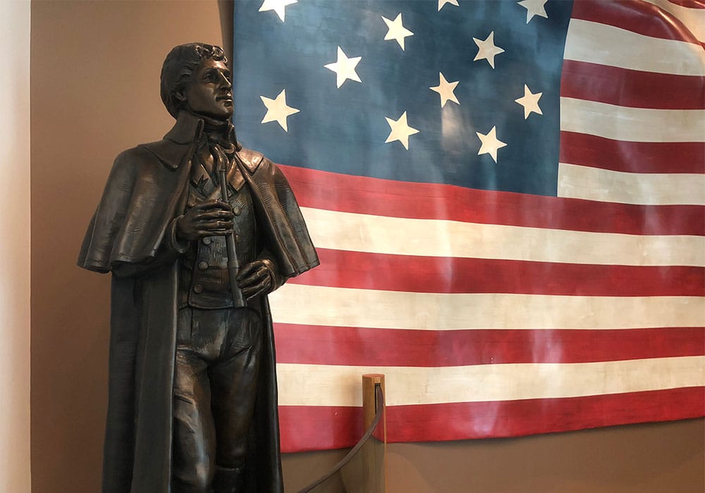 Francis Scott Key statue.