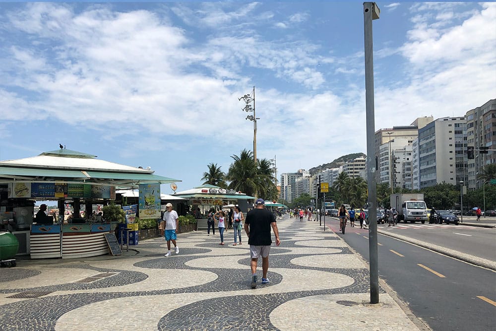 Copacabana boardwalk.