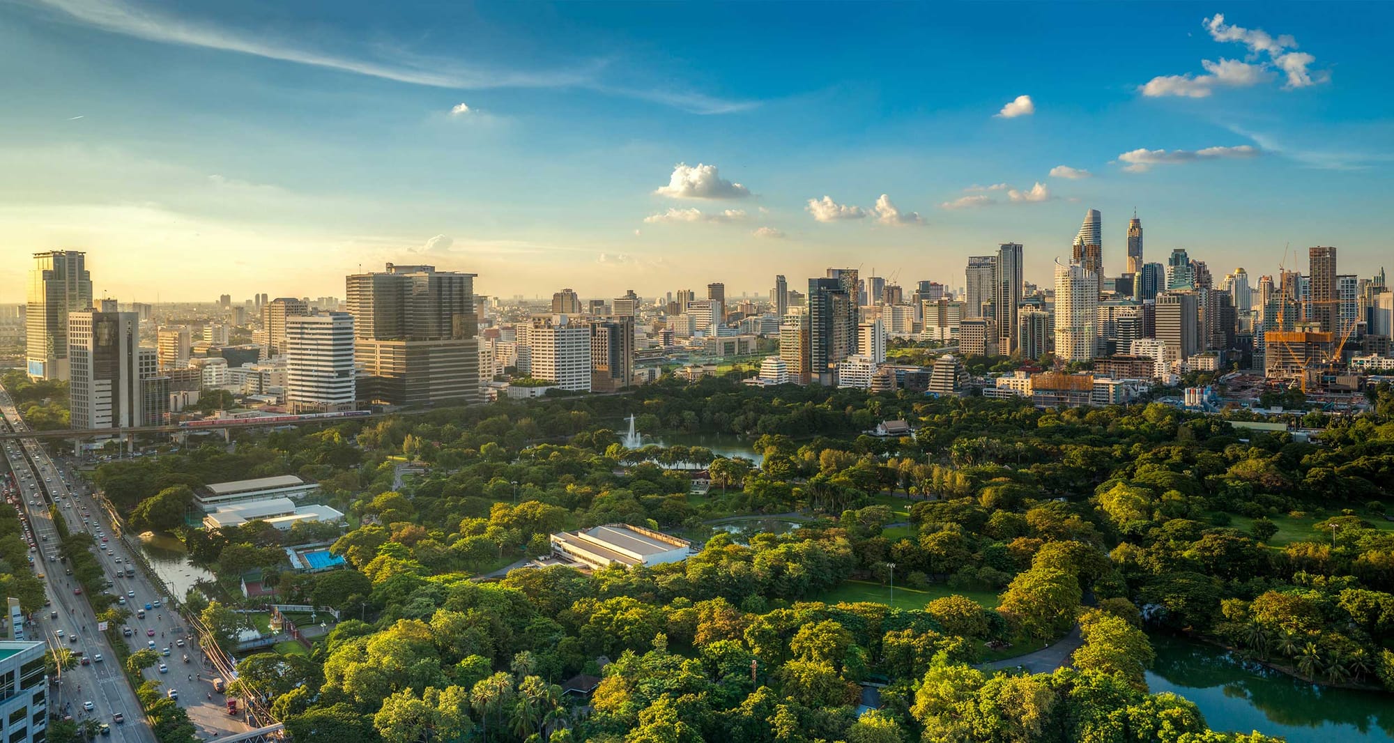 Bangkok, Thailand skyline.