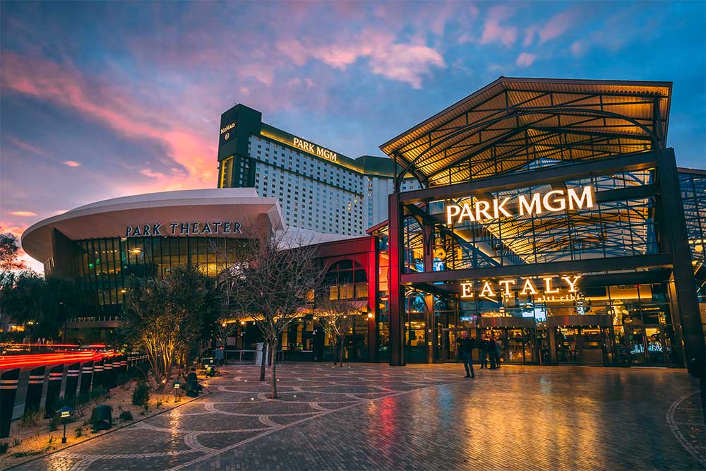 Exterior of the Park MGM Hotel & Casino.