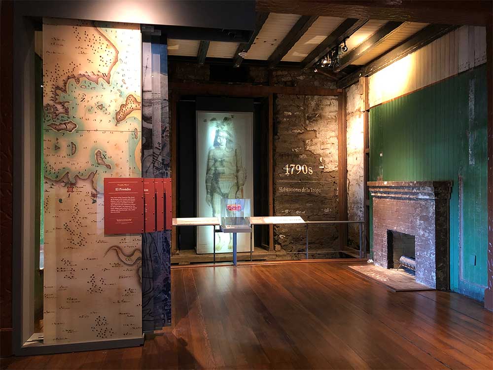 Exhibit gallery at museum.