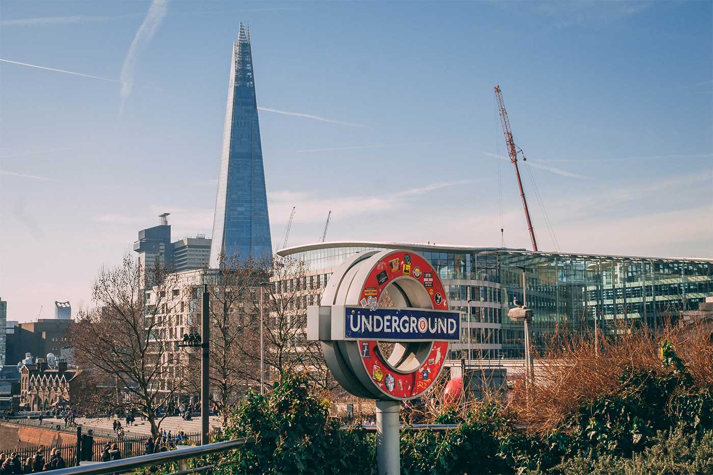 London shard building seen from a distance.