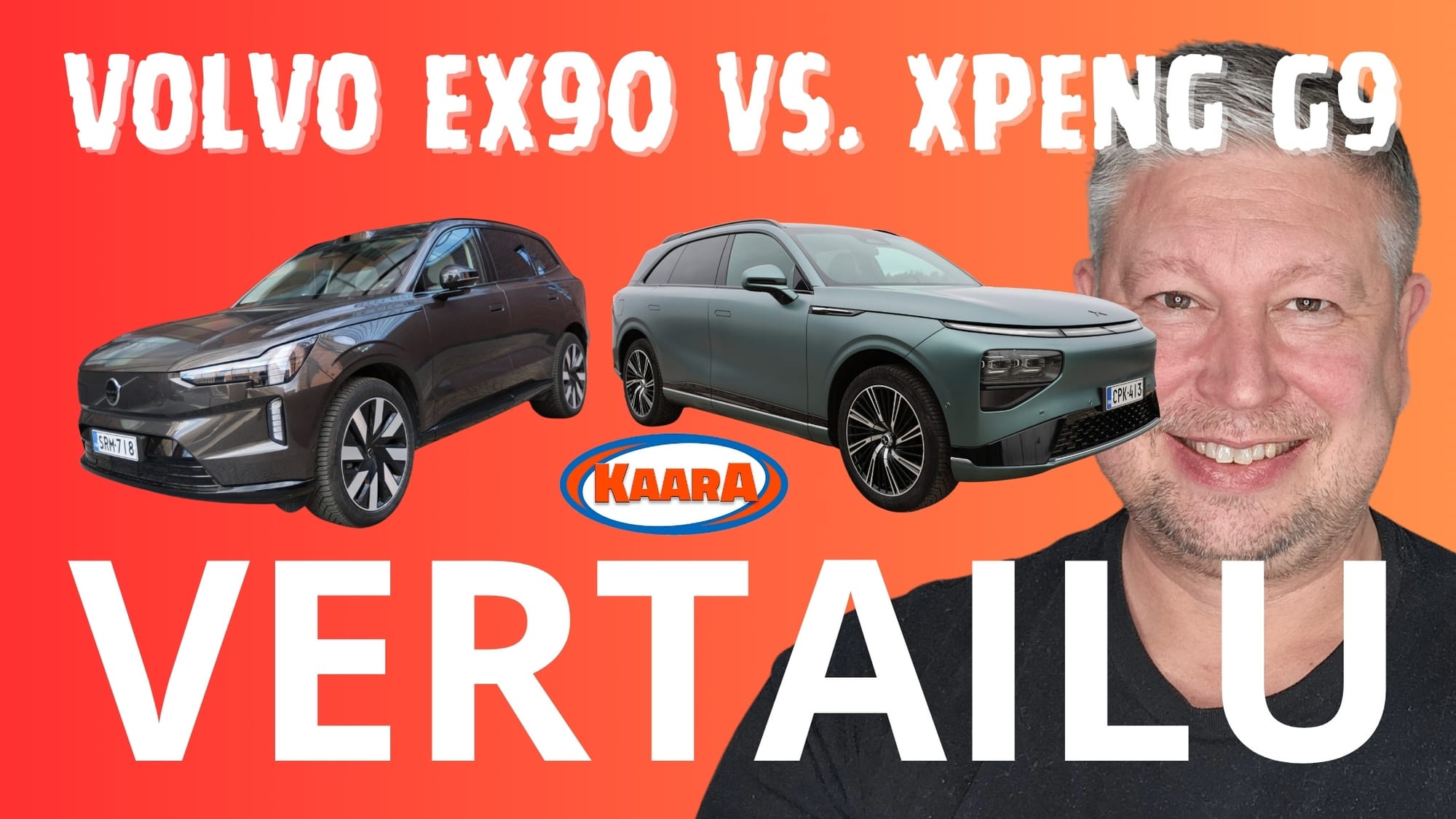 KaaraTV:n vertailussa pureudutaan siihen, kuinka XPeng G9 ja Volvo EX90 pärjäävät käytännön ajossa, perhekäytössä ja pitkien matkojen taittamisessa. Kuva: Antti Liinpää, KaaraTV