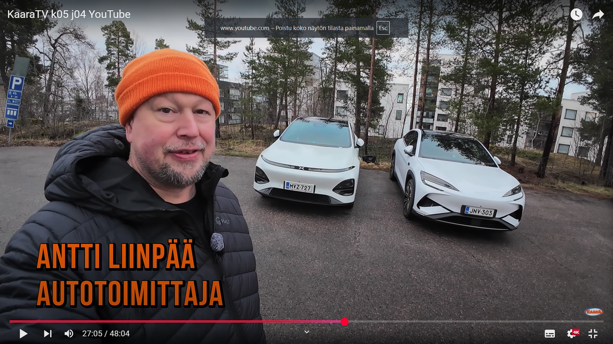 Ford Capri EV, Xpeng G6 vai BYD Sealion 7? – KaaraTV:n jaksossa vertaillaan sähköautoja ja testataan vetokykyiset dieselnelivedot