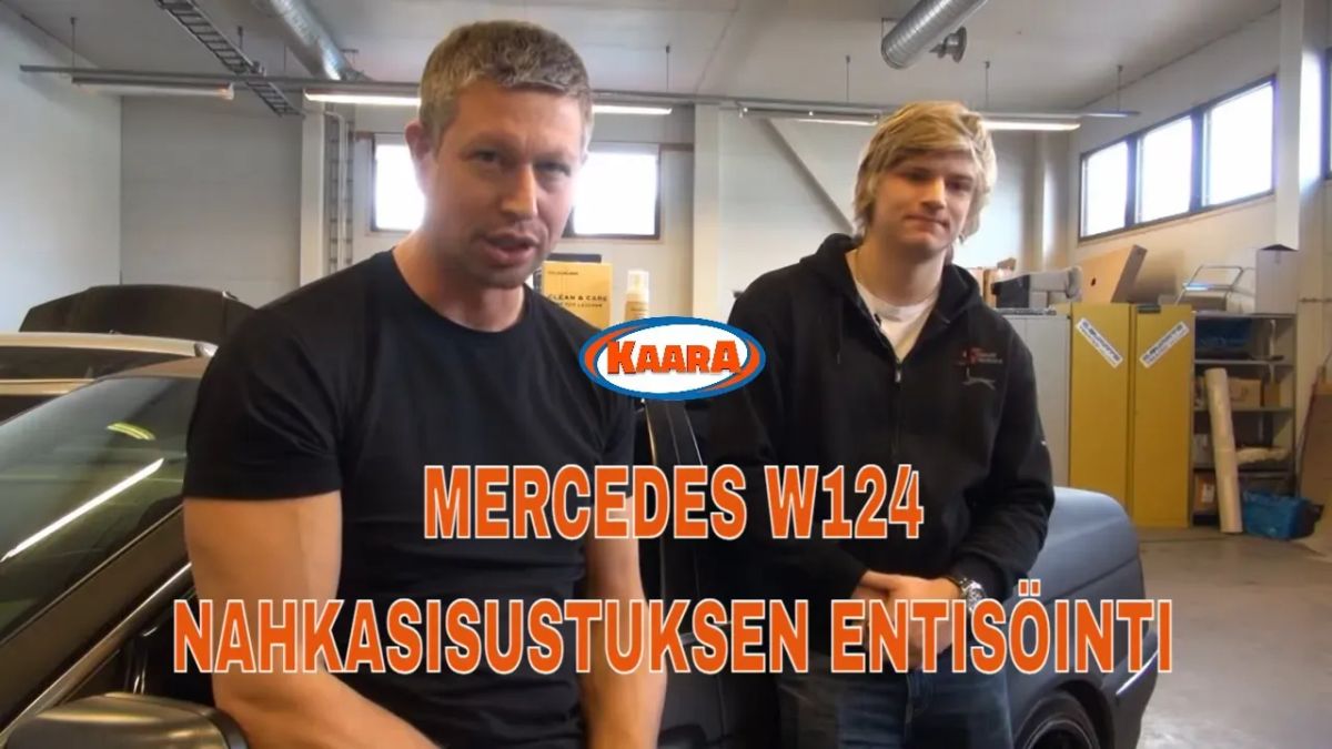 Nahkasisustuksen entisöinti – Mercedes-Benz W124 E 300 saa uutta elämää