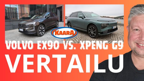 Volvo EX90 ja XPeng G9 edustavat suurikokoisten sähkökatumaastureiden terävintä kärkeä – kumpi vie voiton teknologian, tilojen ja ajokokemuksen vertailussa? Kuva: Antti Liinpää, KaaraTV