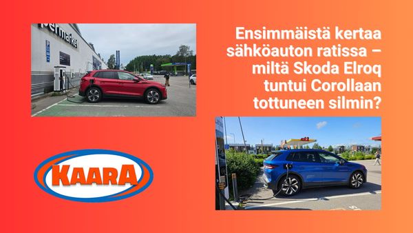 Ensimmäistä kertaa sähköauton ratissa – miltä Skoda Elroq tuntui Corollaan tottuneen silmin?