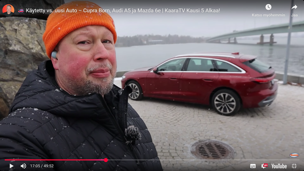 KaaraTV Kausi 5 jakso 1 – käytettyjen autojen metsästystä, uusi Mazda 6e ja koeajossa uusi Audi A5 Avant 2025
