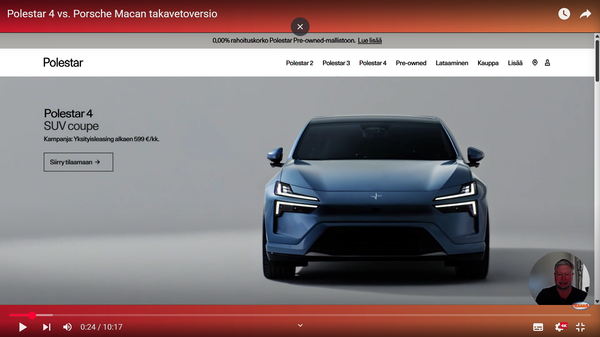 Polestar 4 vs. Porsche Macan takavetoversio – kumpi vie voiton?