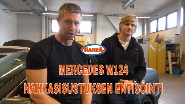 Nahkasisustuksen entisöinti – Mercedes-Benz W124 E 300 saa uutta elämää