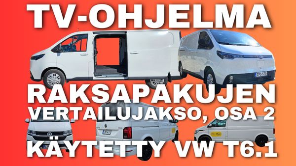Koeajossa sähköinen Maxus eDeliver 7 ja käytetty Volkswagen Transporter T6.1