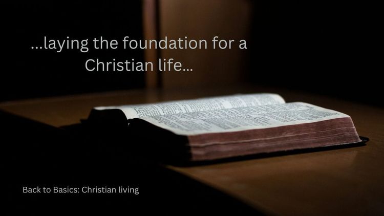 … laying the foundation for a Christian life…