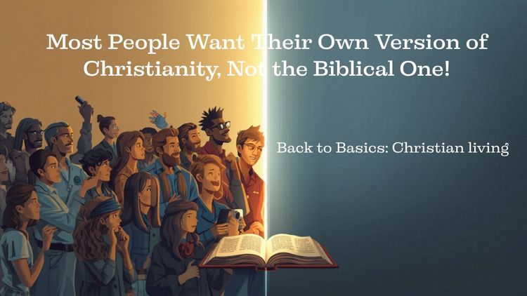 Most People Want Their Own Version of Christianity, Not the Biblical One!