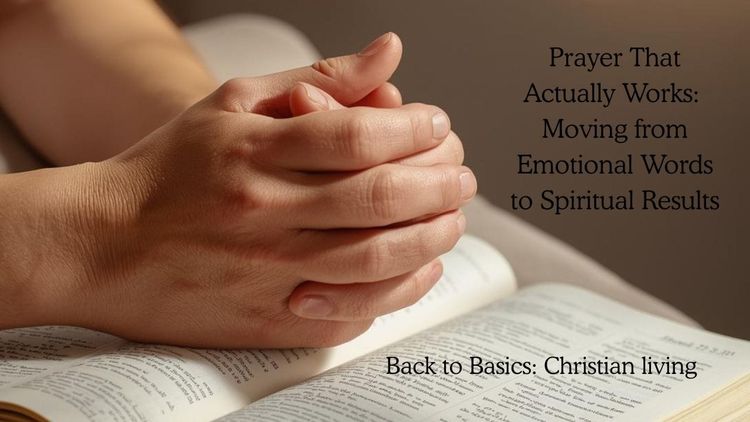 Prayer That Actually Works: Moving from Emotional Words to Spiritual Results