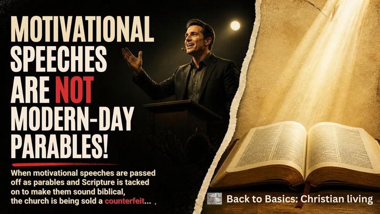 Motivational Speeches Are Not Modern-Day Parables!