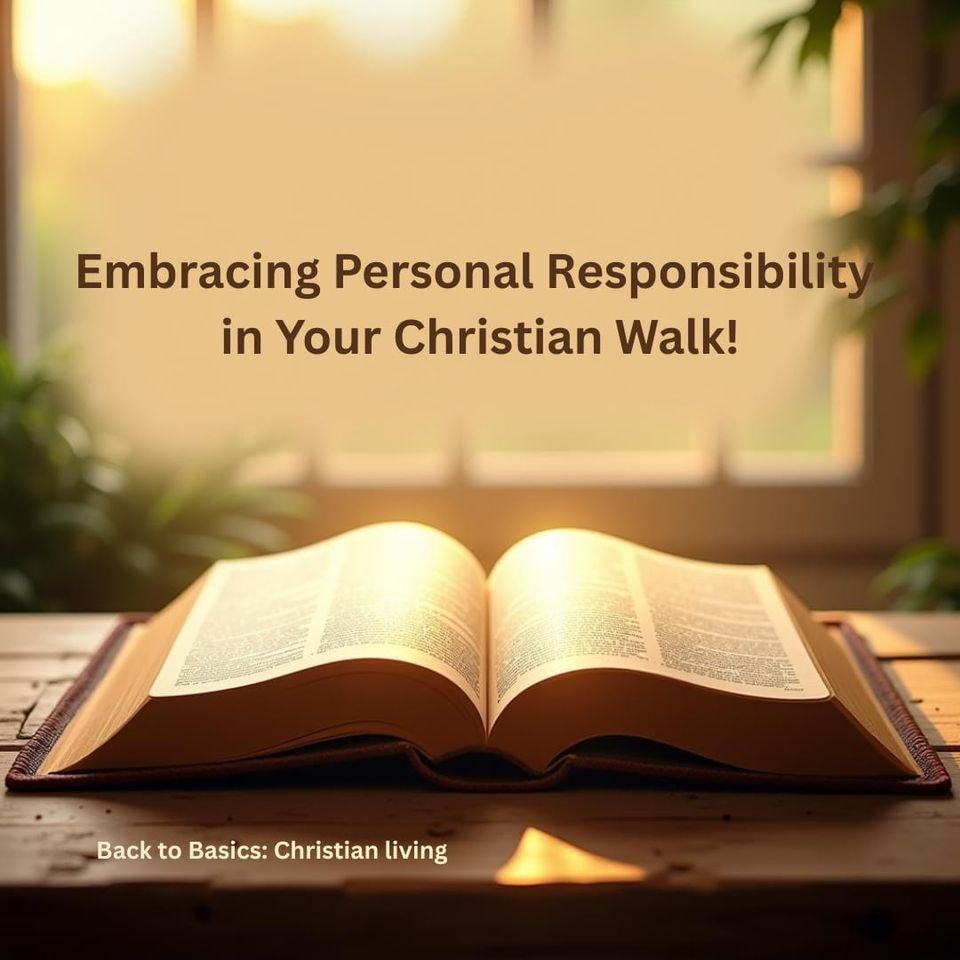 Embracing Personal Responsibility in Your Christian Walk!