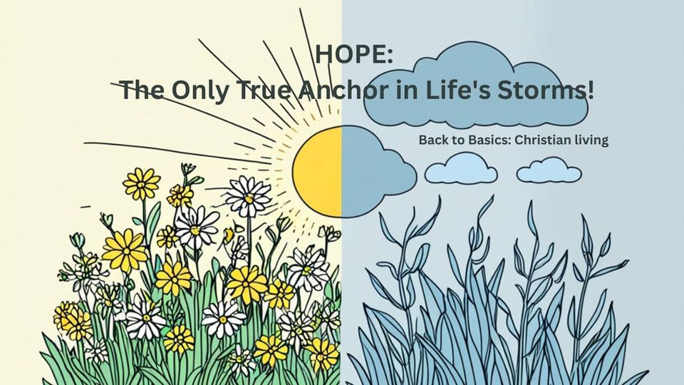 HOPE: The Only True Anchor in Life's Storms!