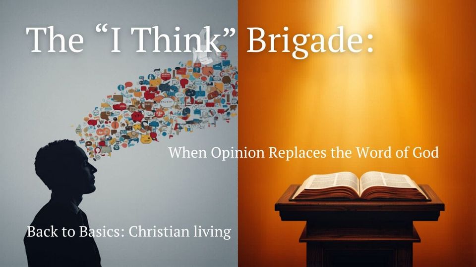 The “I Think” Brigade: When Opinion Replaces the Word of God