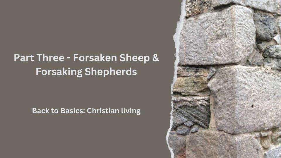 Part Three - Forsaken Sheep & Forsaking Shepherds
