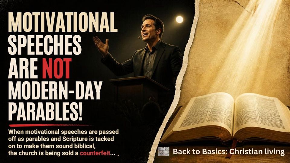 Motivational Speeches Are Not Modern-Day Parables!