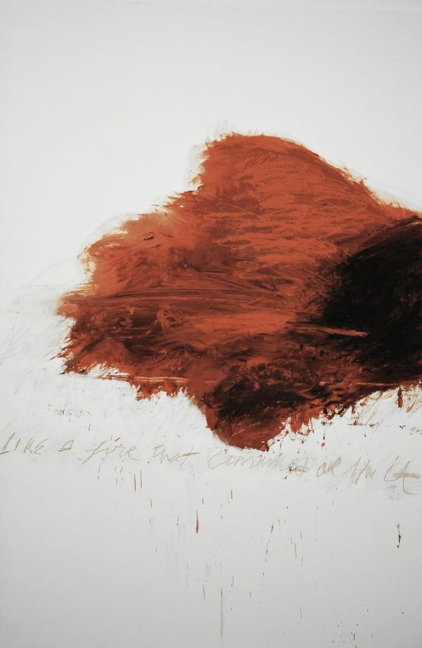 "The Fire That Consumes All Before It" by Cy Twombly, from his series *Fifty Days at Iliam*