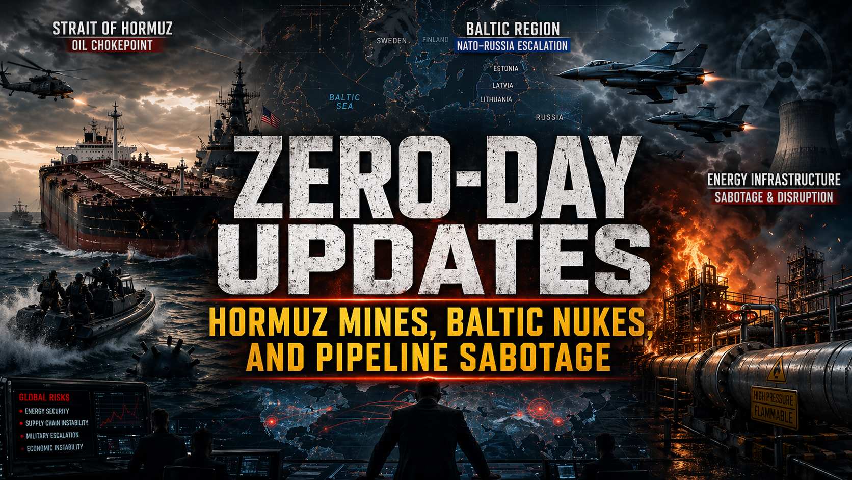 Zero-Day Updates: Hormuz Mines, Baltic Nukes, and Pipeline Sabotage