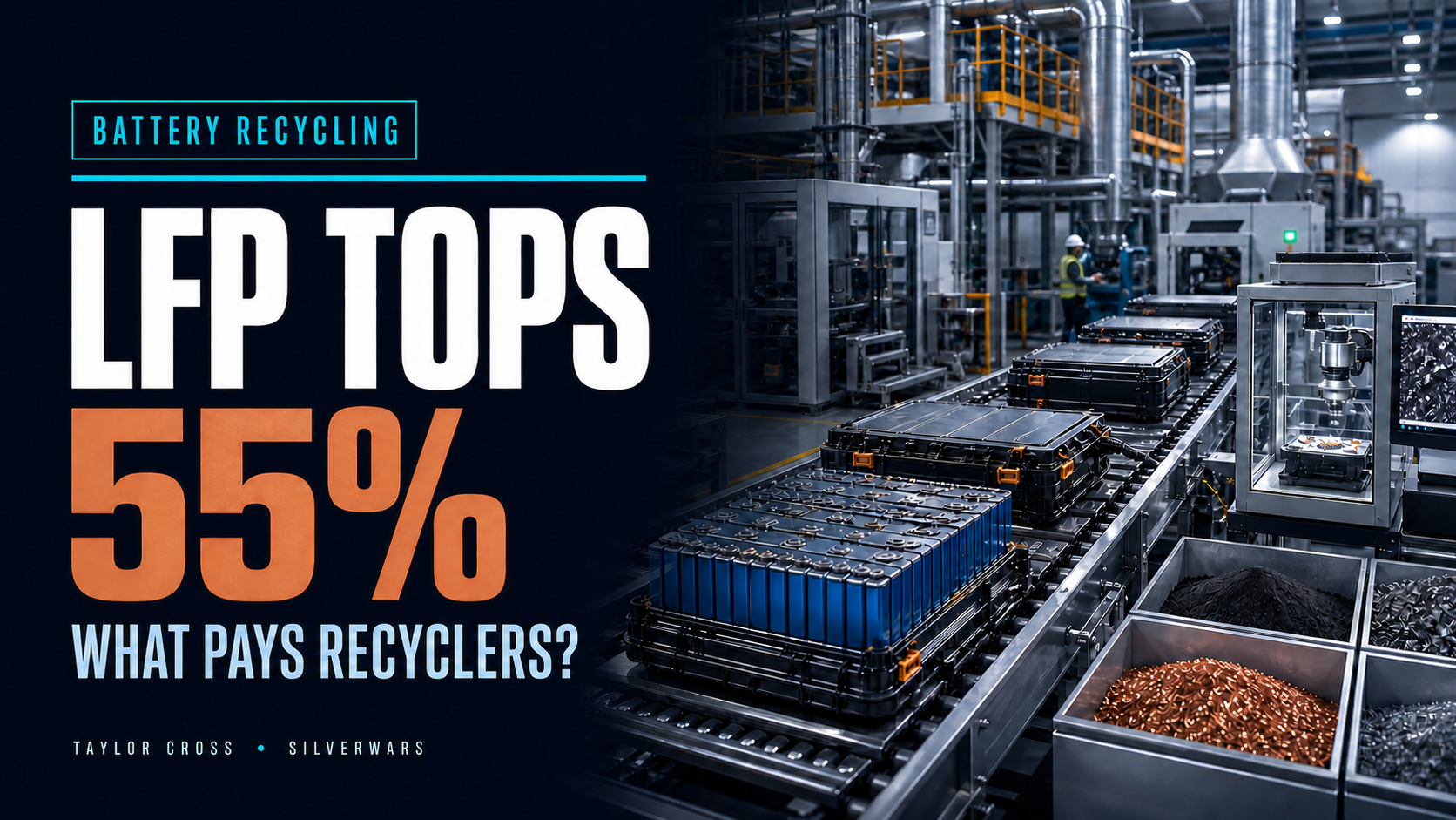 LFP Tops 55% of Global New-EV Battery Capacity. What Pays Recyclers?