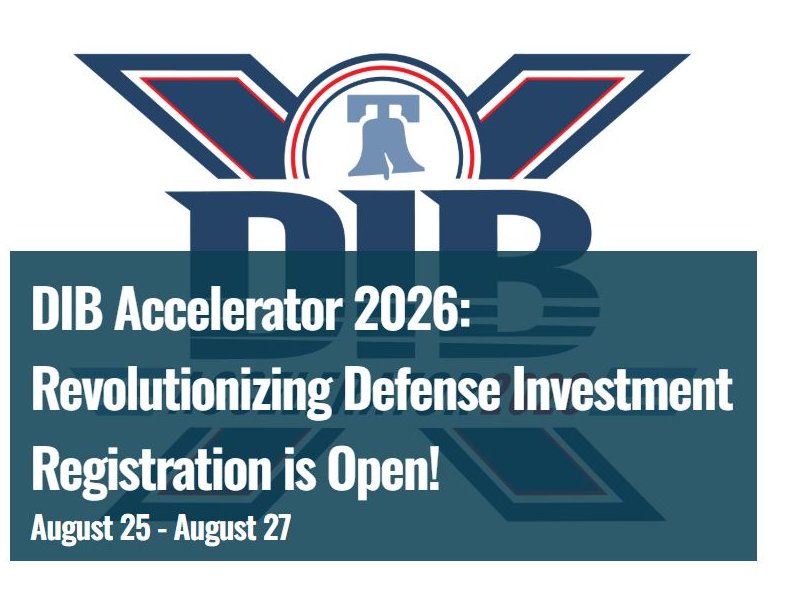 DIB Accelerator 2026 event graphic listing August 25 through 27