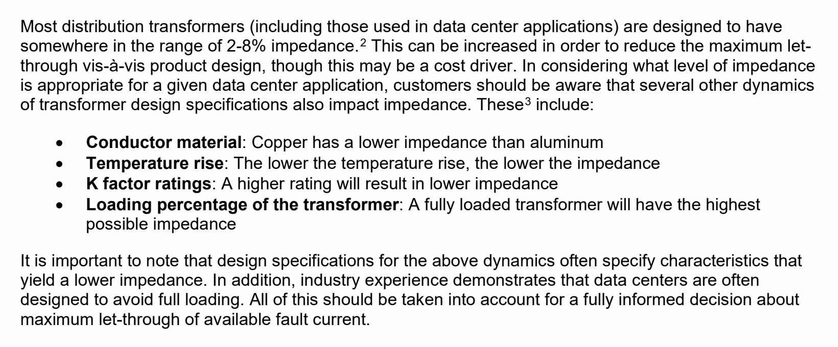 NEMA passage on copper and aluminum transformer conductors and application-specific specifications