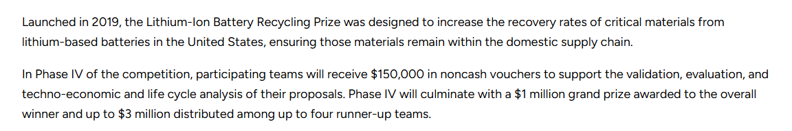 DOE Phase IV paragraph describing vouchers for validation, evaluation, techno-economic analysis and life-cycle analysis