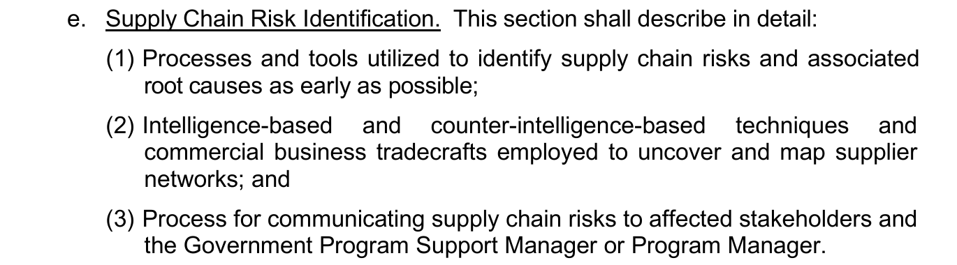 DLA SCRM plan requirements for identifying root causes and communicating risks to affected stakeholders