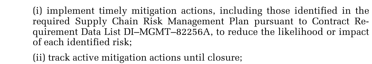 Executive Order 14415 language requiring timely mitigation and tracking active mitigation actions through closure