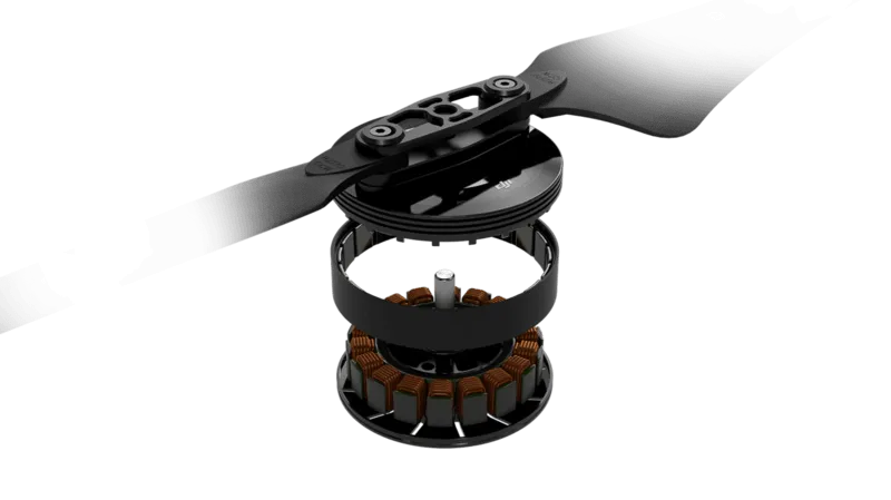 Dji exploded brushless motor. Source image.
