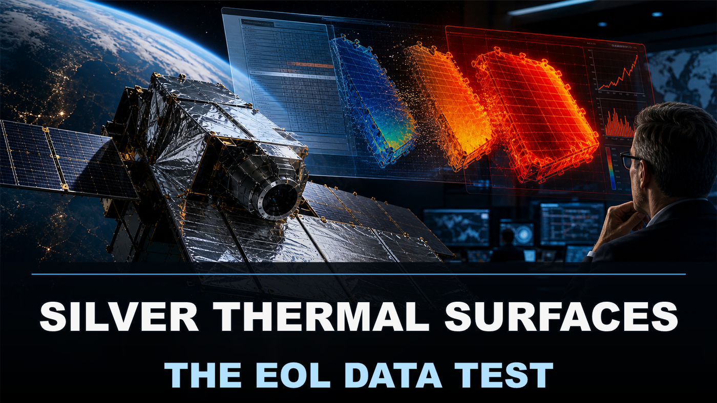Spacecraft CEOs Should Qualify Silver Thermal Surfaces by End-of-Life Optics, Not Datasheet Alpha