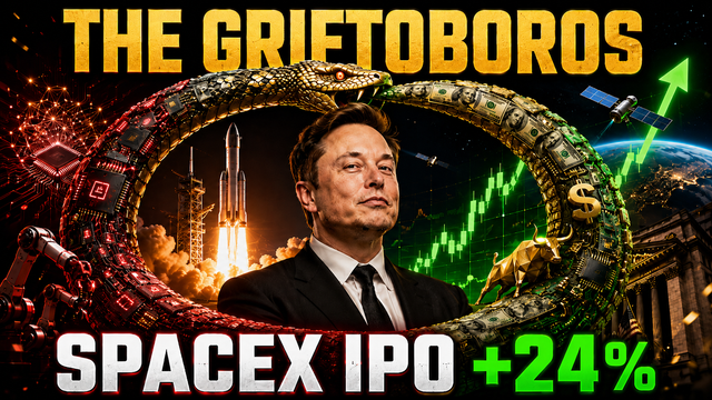 The Griftoboros Is Complete as SpaceX IPO Pops 24% Out of the Gate