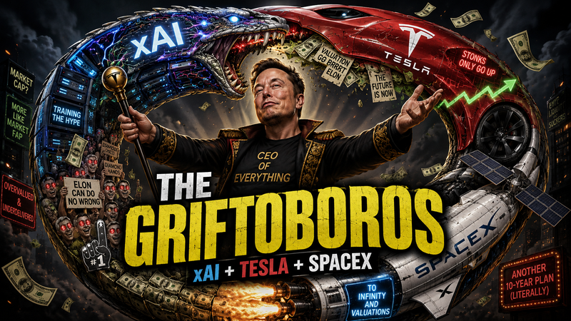 The Griftoboros: Elon’s Self-Dealing Empire Is Eating Itself