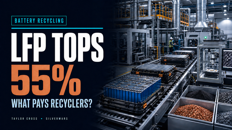 LFP Tops 55% of Global New-EV Battery Capacity. What Pays Recyclers?