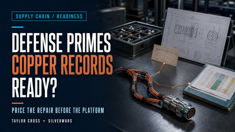 Defense Primes: Are Your Copper Records Program-Ready?
