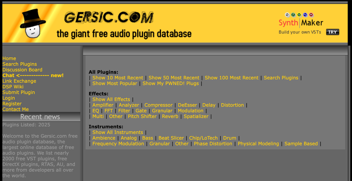 Archive: Gersic.com VSTs
