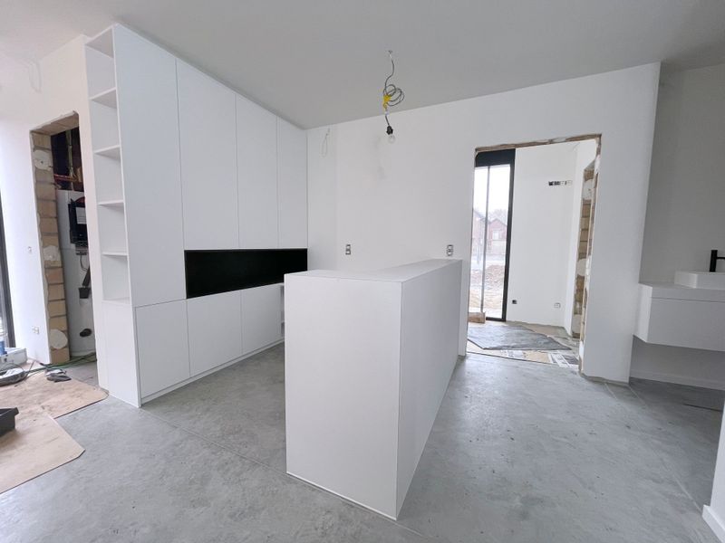 Balie met bureau voor kinesistenpraktijk Revamotion Wetteren (20-023)