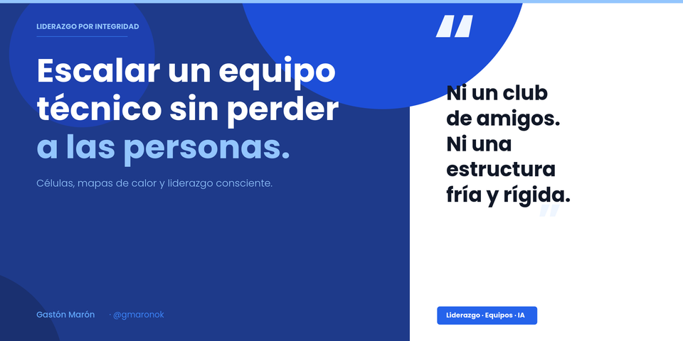 Escalar un equipo técnico sin perder a las personas en el camino
