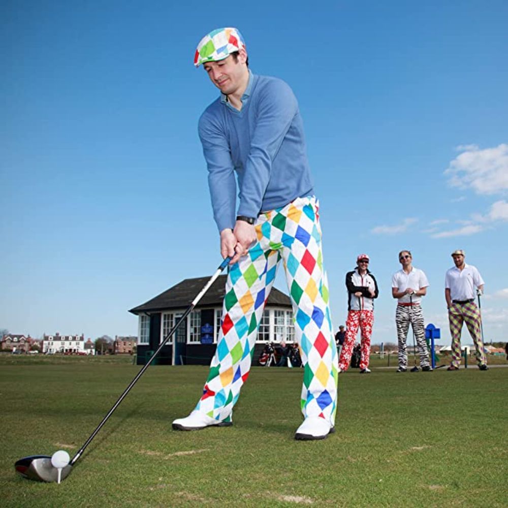 crazy mens golf pants